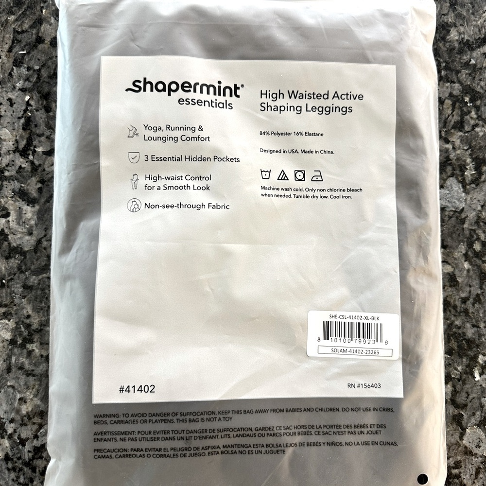 This pair of Shapermint Essentials Leggings are New in Package.